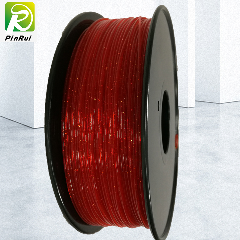 Pinrui 3D-printer 1.75mm PLA Glanzende mousserende glitter filament voor 3D-printer