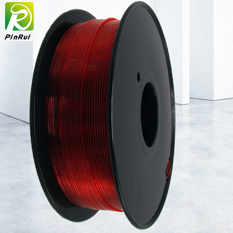 Pinrui 3D -printer 1.75mmpetg Filament rode kleur voor 3D -printer