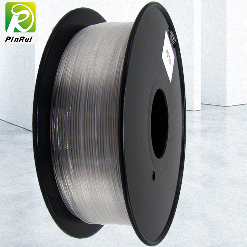 Pinrui 3D -printer 1.75mmpetg Filament transparante kleur voor 3D -printer